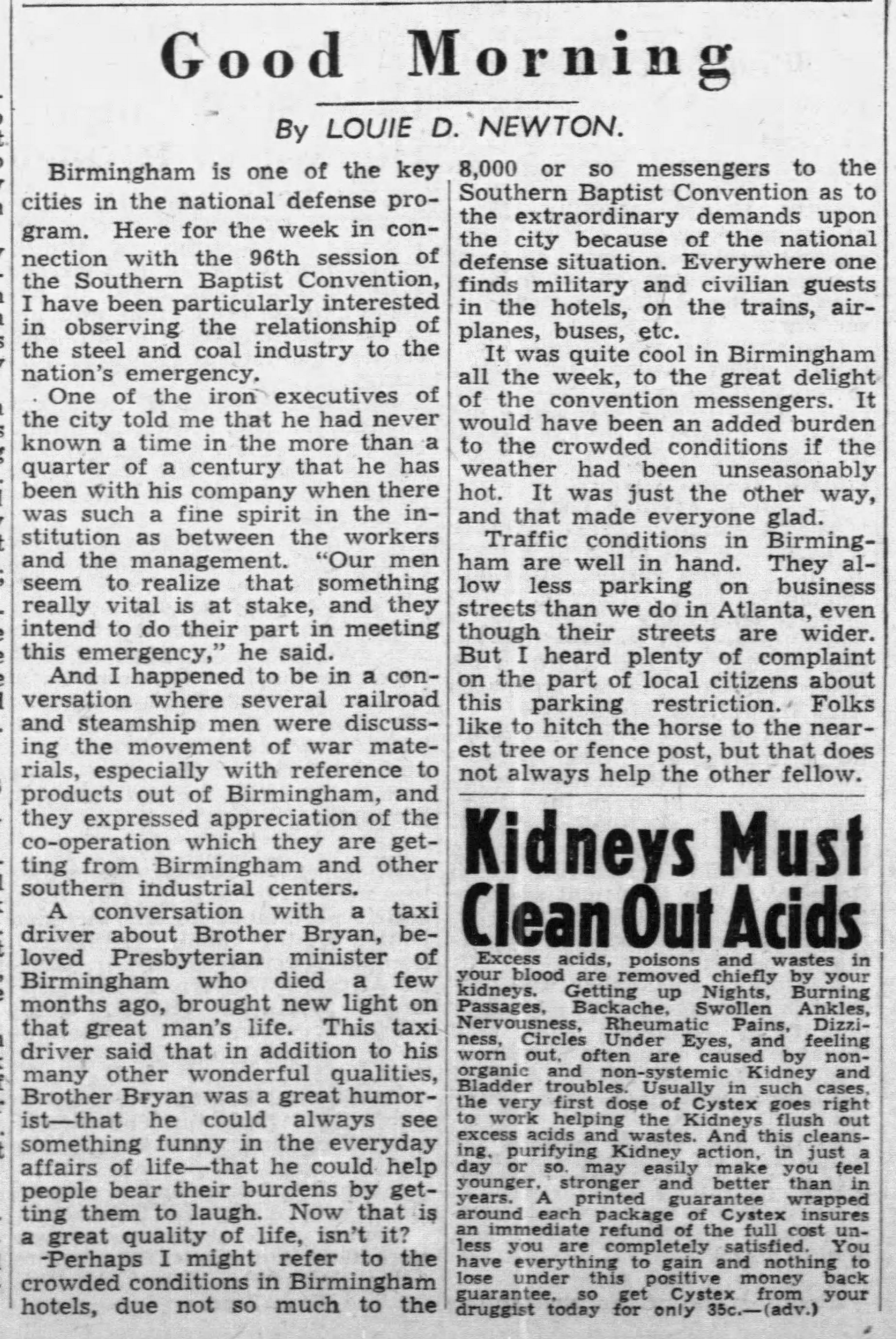 Good Morning Louie Newton